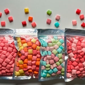 Freeze dried burst minis candy squares! 3 sizes 4 flavors. *please read description*