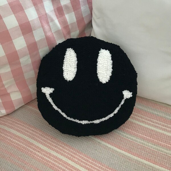 Smiley Face Pillow Etsy