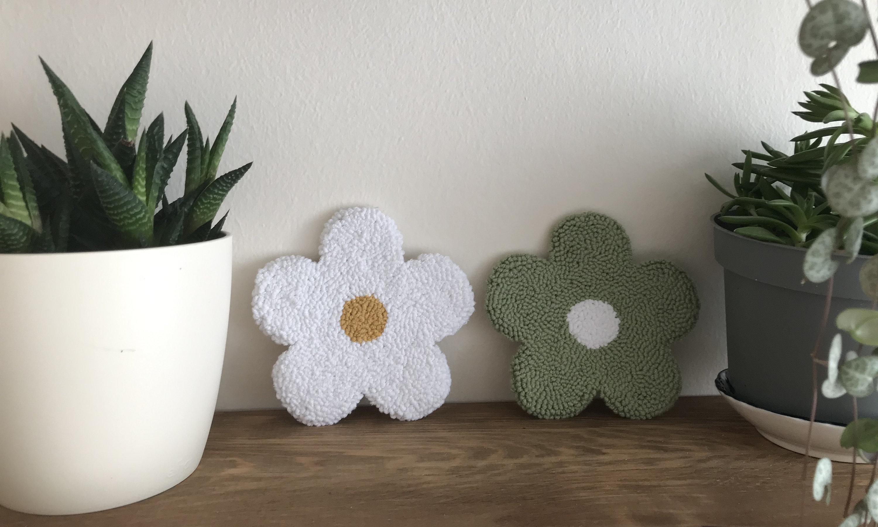 Punch Needle Coaster Punch Needle Rug Drink Coaster Etsy