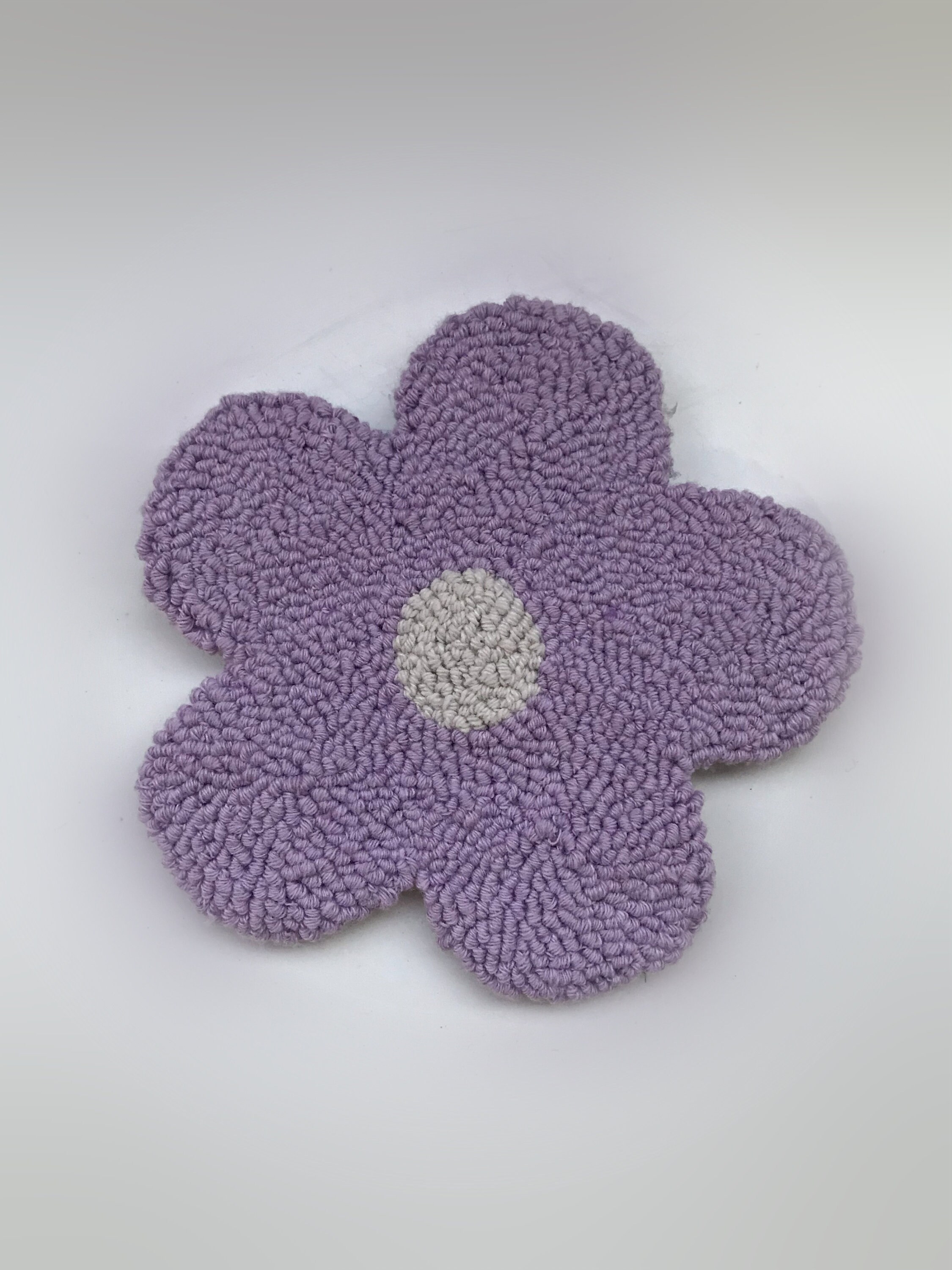 Punch Needle Coaster Punch Needle Rug Drink Coaster Etsy