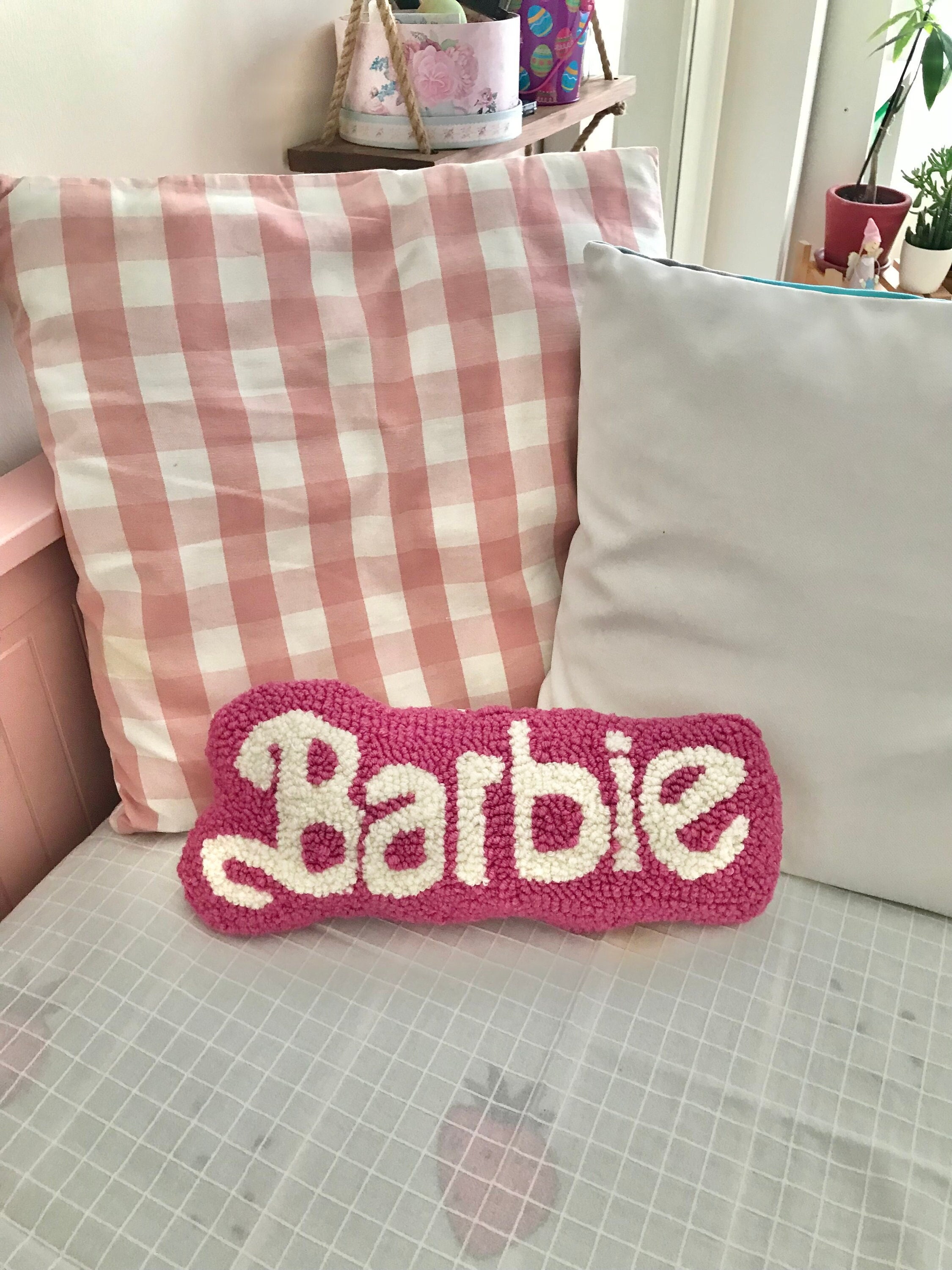 Home Brilliant Pillow Covers 18x18 Set of 4 Barbie Decorative Linen Cushion  Covers Square Throw Pillows Covers for Couch, Baby Pink, 18 inch, 4 Pcs