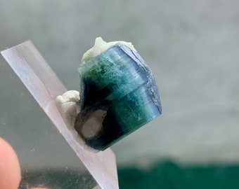 Rare beauty. Natural Blue-Green-Purple Tourmaline Crystal from Pakistan.