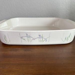 Cazuela grande Corning Ware Shadow Iris, A-21-B-N, fuente para lasaña, asador abierto