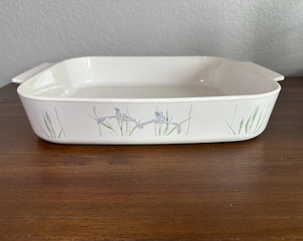 Cazuela grande Corning Ware Shadow Iris, A-21-B-N, fuente para lasaña, asador abierto