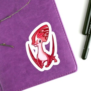 Cute Chibi Pterosaur Dinosaur cartoon sticker large vinyl decal
