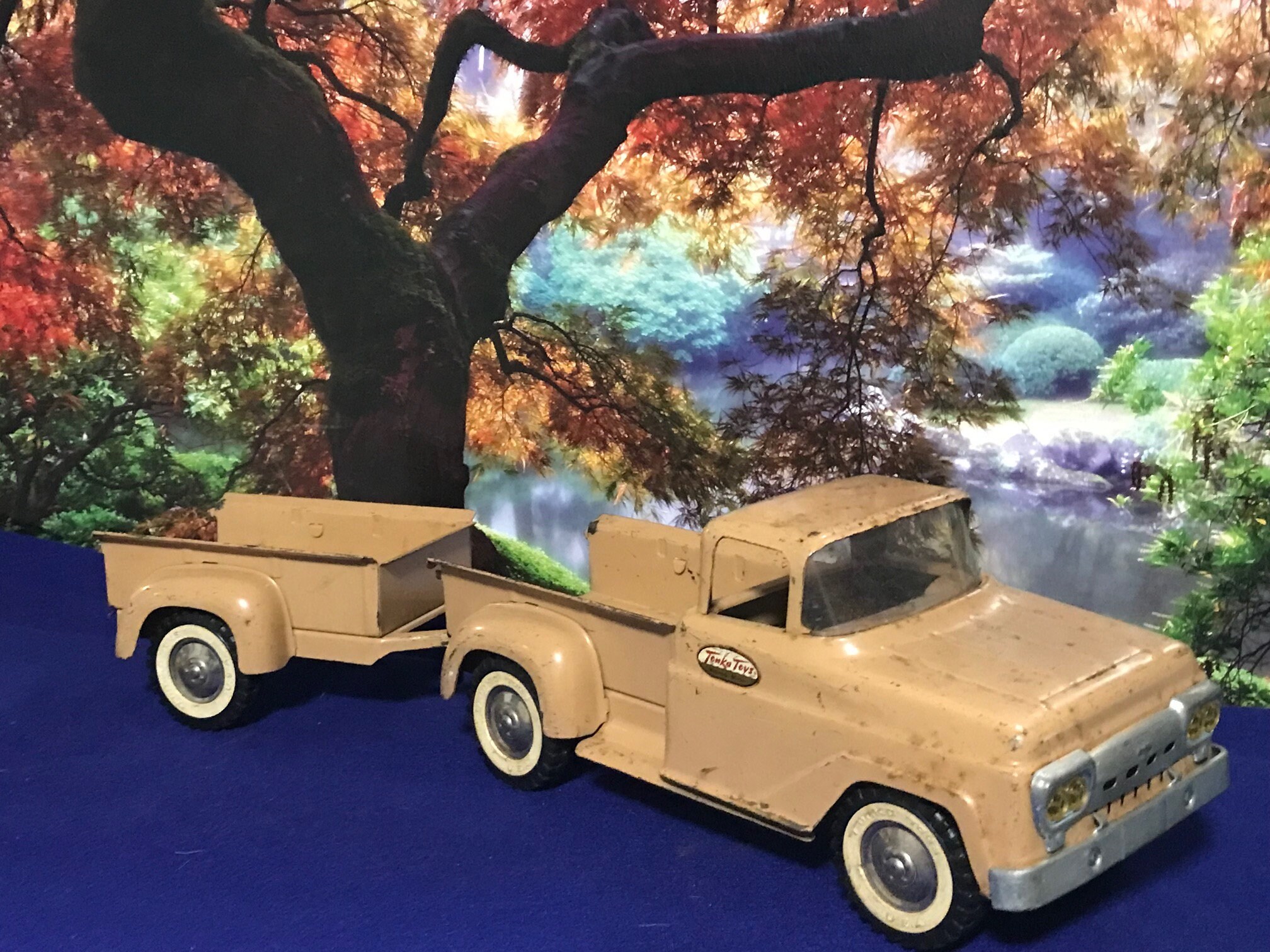 1958 Vintage Tonka Truck & Trailer Etsy