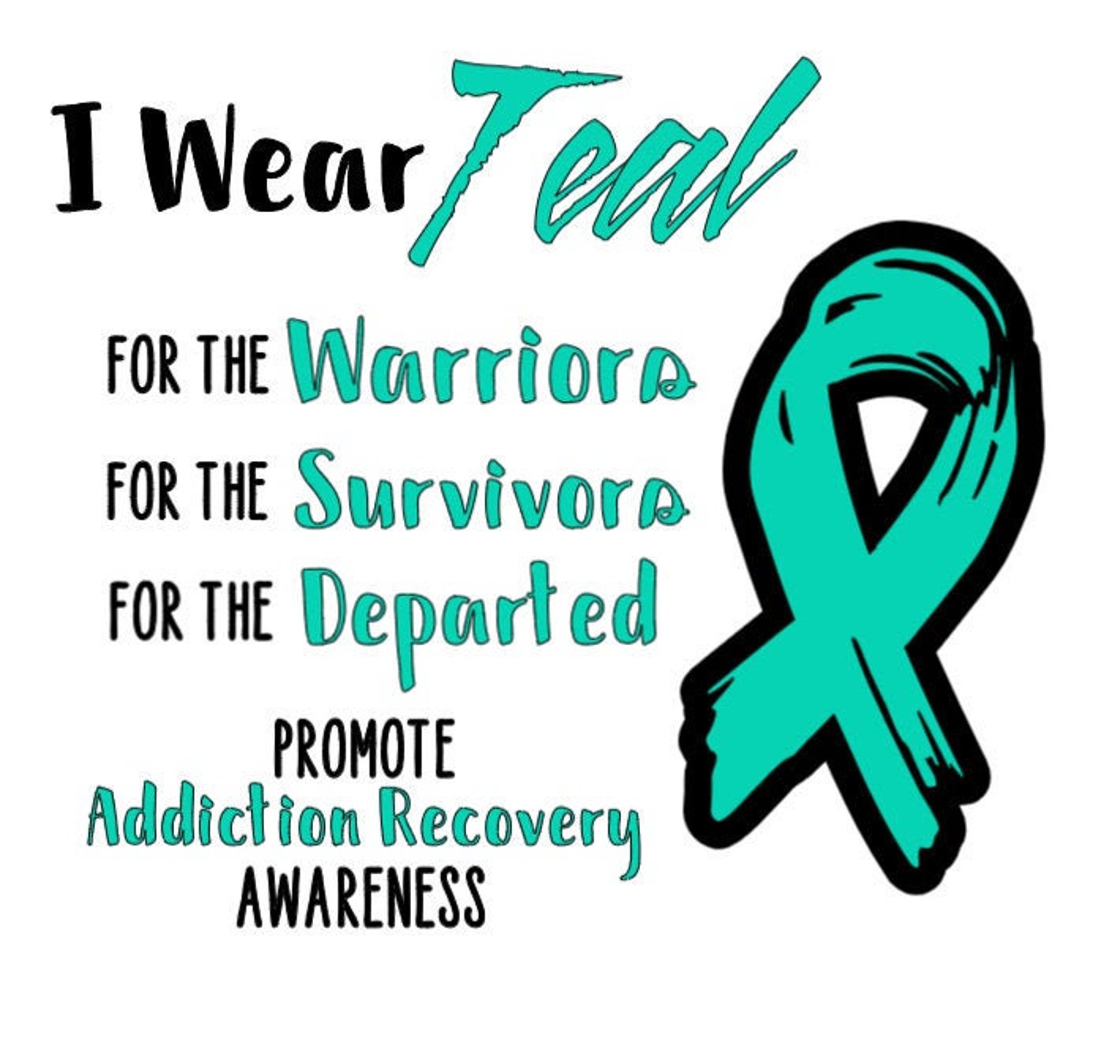 Addiction Recovery Awareness Shirt Etsy