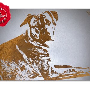 Pet memorial gift, Custom dog portrait, Rust paintings, Personalised pet portrait, Dog painting, Gift for pet lovers, Custom pet painting