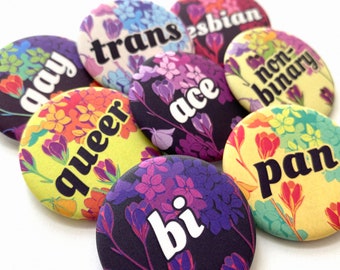 Floral Pride Pins