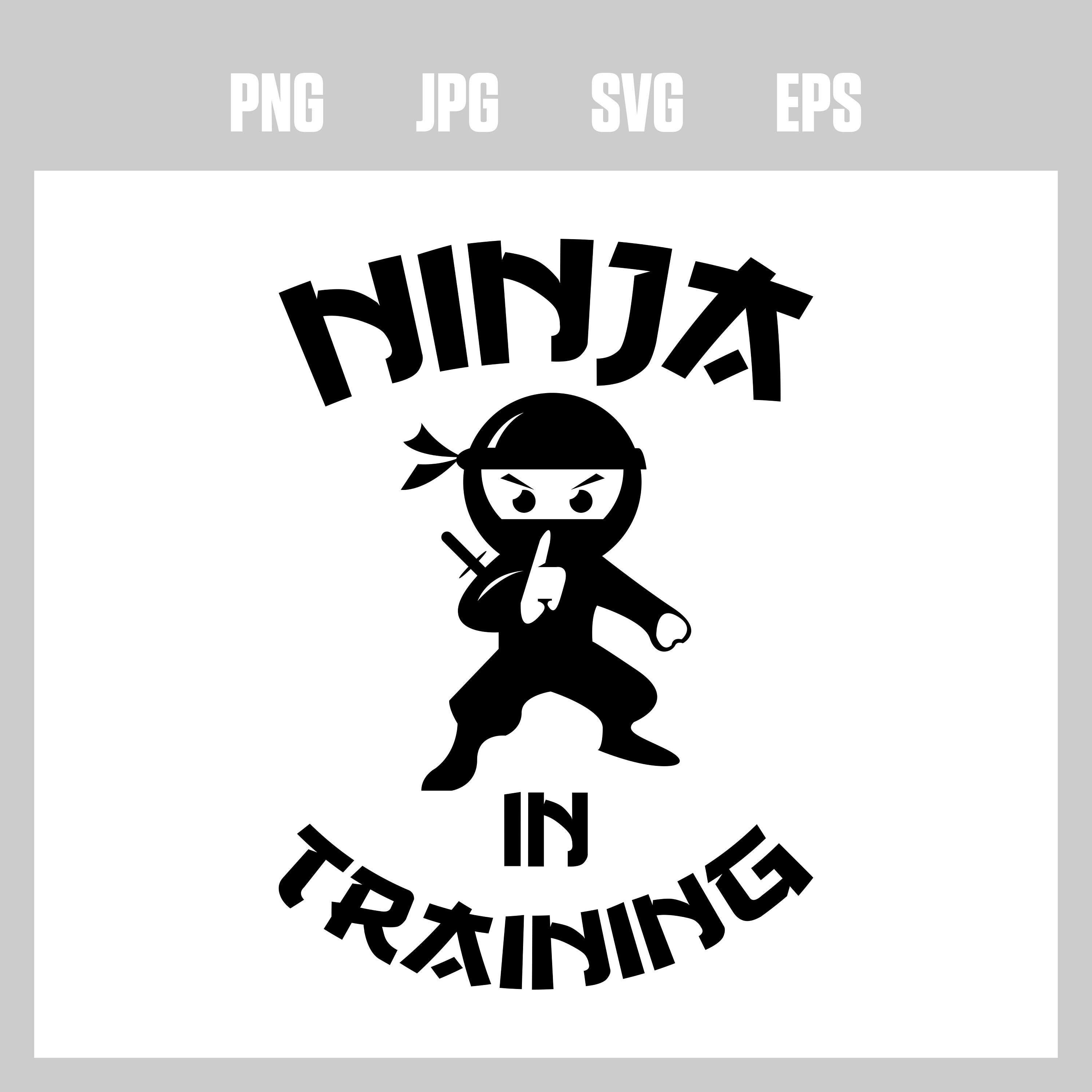 Ninja In Training Instant Download Digital Files Etsy
