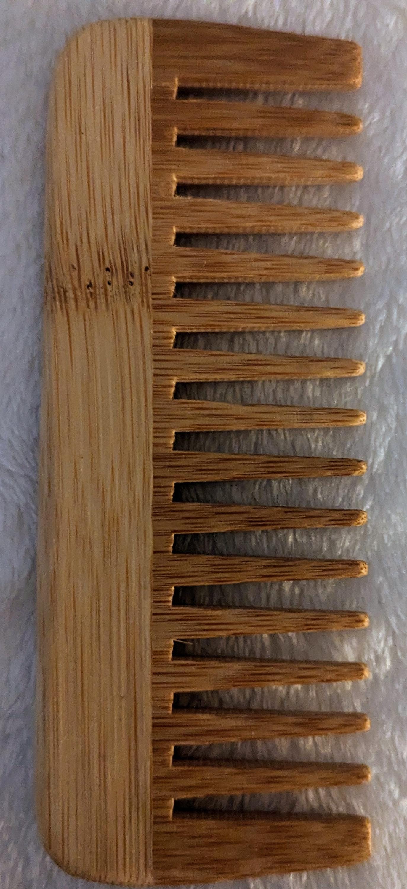 Bamboo Handmade Comb for All Hair Types - 100% Natural, 5 X 2 Inches ...