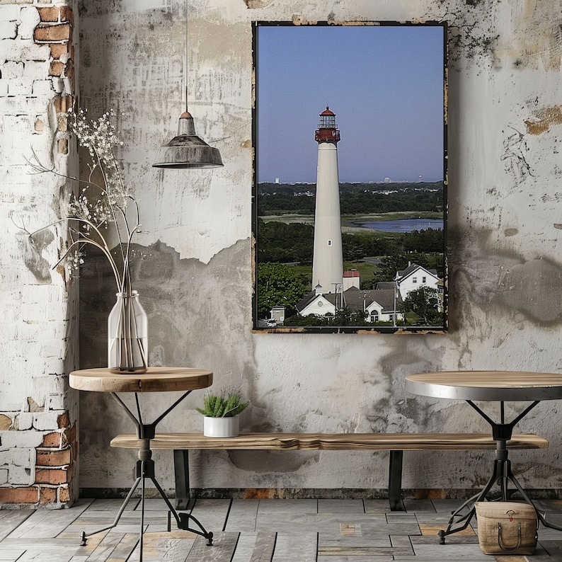 Cape May Lighthouse Photograph - Coastal Wall Art, Nautical Decor - Etsy