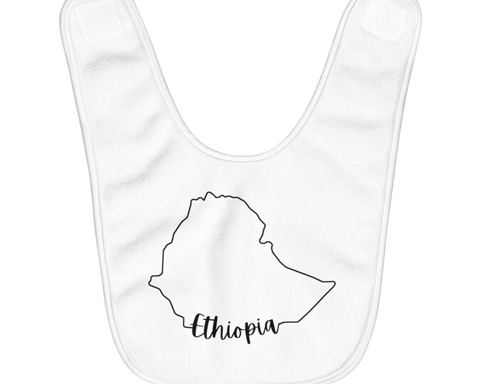 Ethiopia Style Buy Black Family Love Newborn Infant Toddler Black Culture New Dad Mom Baby Shower Fleece Bib Gift for Him Her Baby Food