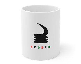Adinkra Ghana Style Akan Culture Akoben Buy Black Woman Love Gift African Decor Gift for Her Carefree Essence Festival Mug 11oz