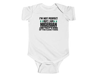 Infant Onesie Fine Jersey Bodysuit Unisex Lagos Nigeria Motherland Afrobeat Burna Boy Fela Kuti Africa Fashion Gift for Boy Girl Baby Shower
