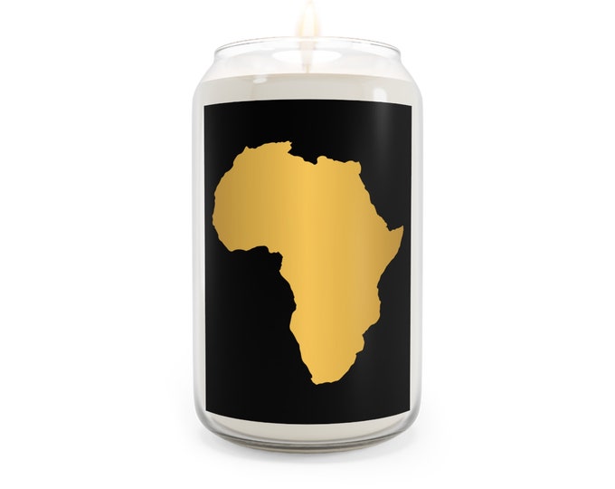 Marcus Garvey Buy Black RBG African Liberation Motherland Kwame Nkrumah Ghana Pro-Black Anti Racism Scented Candle 13.75oz