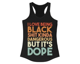 Melanin Rich Carefree Black Girl Magic Racerback Tank T-Shirt Gift for Her Buy Black Woman BLM Essence Festival Delta Sigma Theta