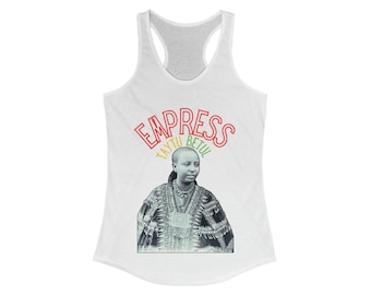 Empress Taytu Melanin Magic Racerback Womens Empowerment Shirt Ethiopia Queen Omega Buy Black African Fashion Gift for Her Reggae Rastafari