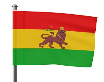House Flag Ethiopia Lion of Judah Rasta Gift HIM Her Haile Selassie Reggae Music Jamaica African Liberation Bobo Ashanti Buy Black Power