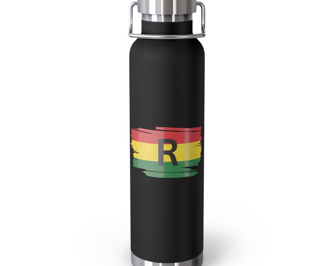 Ethiopian Africa Buy Black Melanin Magic Culture Habesha Rastafari Reggae Music Festival Gift for Her Copper Vacuum Insulated Bottle 22oz