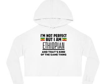 Crop Hoodie Woman's Gift for Her Ethiopian One Love Habesha Addis African Liberation Reggae Music Buy Black Power Rasta Lion of Judah