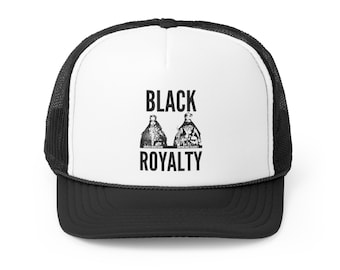 Haile Selassie Lion of Judah Rastafari Buy Black King Ethiopia African Liberation Reggae Music Lovers Trucker Cap Gift for Him Her, Dad hat