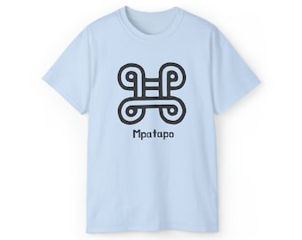 Mpatapo Akan Culture Adinkra King Africa Fashion Man Woman Ghana Style Buy Black Liberation Rasta Gift for Her Him T-Shirt