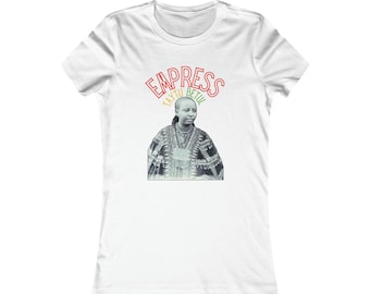 Ethiopia Rastafari Empress Menen African Fashion Buy Black Culture Habesha Women's Melanin Rich LiberationT- Shirt Gift for Her