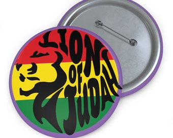 Pin Button Ethiopia Rastafari Lion of Judah African Fashion Buy Black Culture Habesha Melanin Rich Gift for Her Him