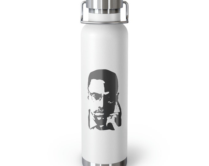 Malcolm X Civil Rights Buy Black Power Liberation African Revolution Fashion Gift for Him Her Copper Vacuum Insulated Bottle 22oz