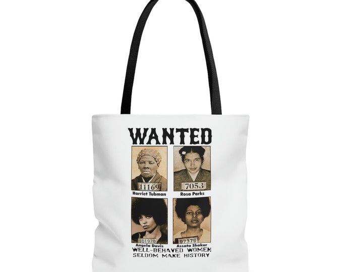 Harriet Tubman Assata Rosa Parks Angela Davis African Liberation Buy Black Power Civil Rights Melanin Queen Gift Anti-Racist Tote Bag Unisex