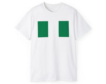 T-shirt Nigeria Flag Pan African Fashion Gift for Black Dad Mom Him Her Rasta Lagos