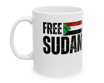 Mug Coffee Tea Free Sudan Khartoum African Liberation Reggae Music Buy Black Power Rasta Gift for HIM Her Self Love