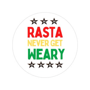Rastafari Haile Selassie Jamaican Music Sticker Indoor Outdoor Lion of Judah Ethiopian Flag Gift For Him Her