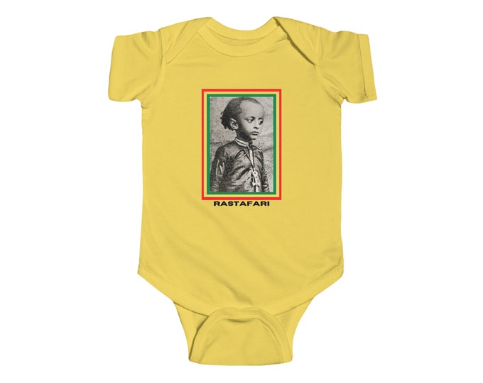 Buy Black New Mom Baby Shower Gift For Him Her Infant Fine Jersey Bodysuit Ras Tafari Haile Selassie Onesie Ethiopia Newborn Reggae Music