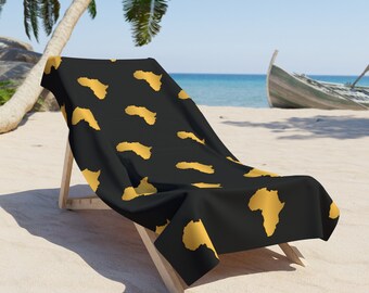 Marcus Garvey Beach Towel Buy Black RBG African Liberation Motherland Kwame Nkrumah Ghana Pro-Black Anti Racism Gift for Her