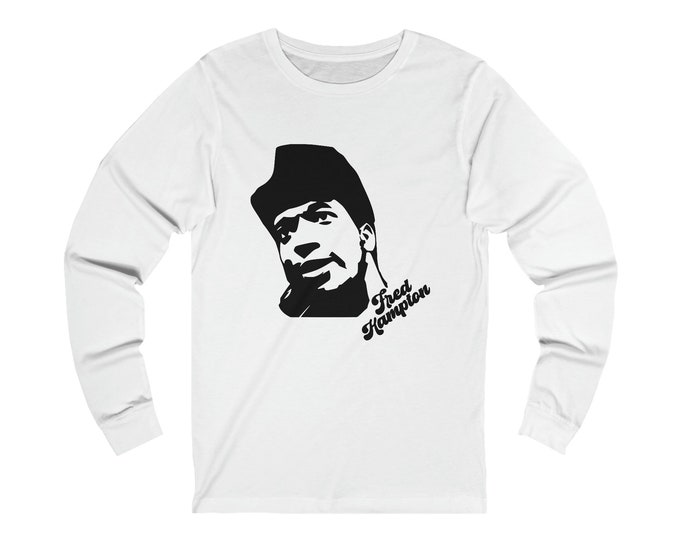 Fred Hampton Buy Black Liberation Black Panther Chicago African Fashion Rastafari Social Justice Unisex Longsleeve Tee Gift For Him Her