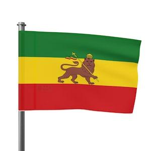 House Flag Ethiopia Lion of Judah Rasta Gift HIM Her Haile Selassie I Reggae Music Jamaica African Liberation Orthodox Christian Buy Black