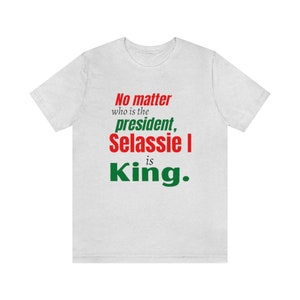 Rastafari Lion of Judah Ethiopian King Jamaica Culture Black Liberation T-Shirt