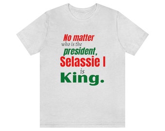Rastafari Lion of Judah Ethiopian King Jamaica Culture Black Liberation T-Shirt