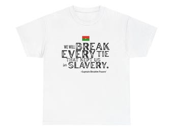 Ibrahim Traore African Fashion Buy Black Liberation Thomas Sankara Motherland Burkina Faso Unisex T-shirt Gift Him Her Pan African Rasta