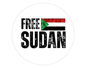Rasta Sticker Free Sudan Khartoum African Liberation Reggae Music Buy Black Power Melanin Magic Gift for HIM Her
