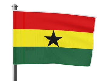 House Flag Ghana Kwame Nkrumah Rasta Gift HIM Her Haile Selassie I Reggae Music Jamaica African Liberation Buy Black Power