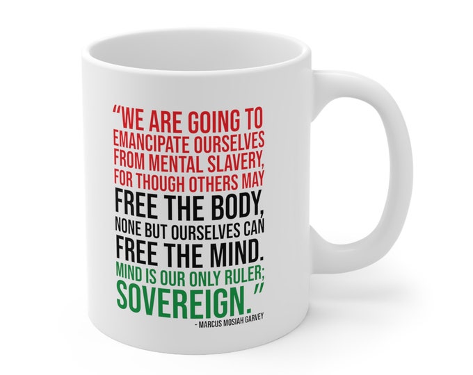 Marcus Garvey Motherland African Liberation Buy Black Power Coffee/Tea Ceramic Mug 11oz