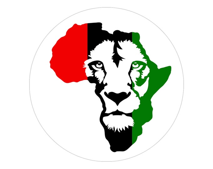 Rastafari Haile Selassie Jamaican Music Sticker Buy Black Indoor Outdoor Lion of Judah Ethiopian Rasta Flag Gift For Him Her