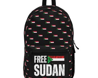 Backpack Free Sudan Khartoum Omdurman Black Family Love Gift for Him Her Melanin Magic Back to School Buy Black Black Power African Fashion