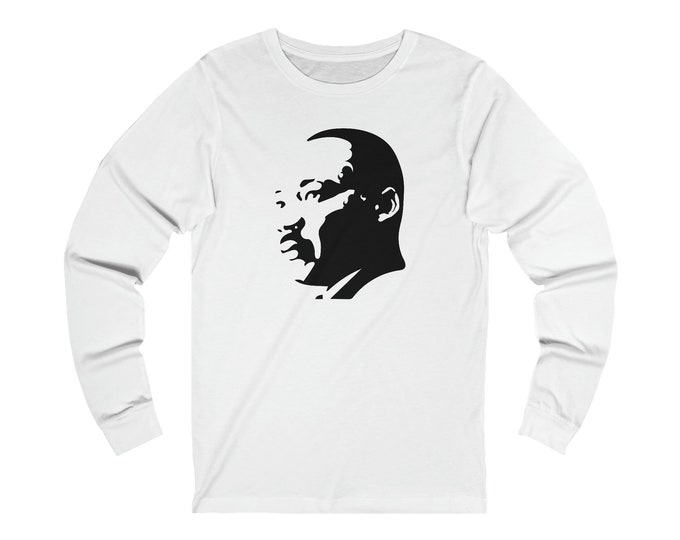 MLK Martin Luther King Civil Rights Christian Anti Racism Buy Black Liberation Lion of Judah Baptist Gandhi BLM Gift Longsleeve t-shirt Gift