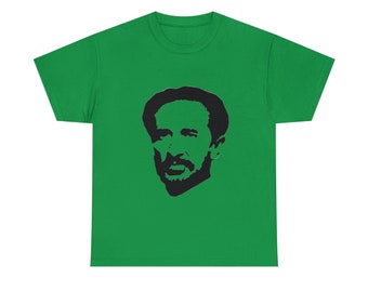 HIM Lion of Judah Rastafari Haile Selassie Man Woman Heavy Cotton T-shirt