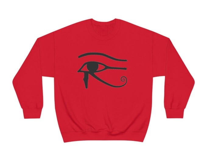 Kemet Egypt African Culture Eye of Horus Ra Eye Spiritual Sweatshirt Wadjet Wedjat Udjat Motherland Buy Black Unisex Gift for Him Her