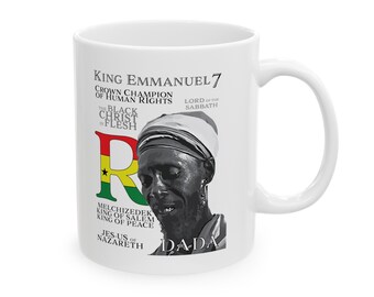 Rastafari African Liberation Buy Black Lion of Judah King Emmanuel 11oz Coffee Tea Mug